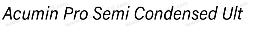 Acumin Pro Semi Condensed Ult Blk字体转换